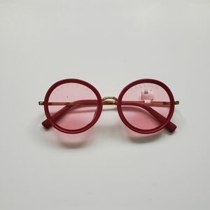 Pink Round Frame "Summer Is Calling" Sunglasses Brand New
